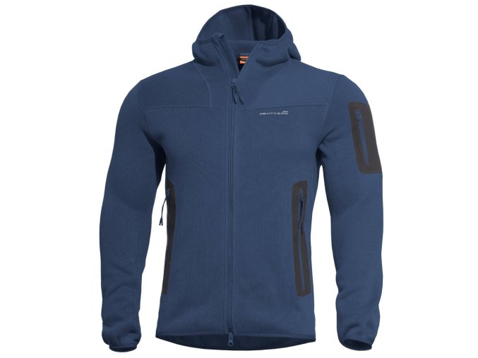 Mikina FLEECE s kapucí FALCON PRO POLARTEC® MODRÁ