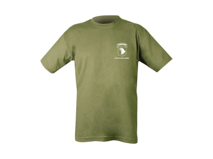 Triko AIRBORNE TOUR s potiskem ZELENÉ