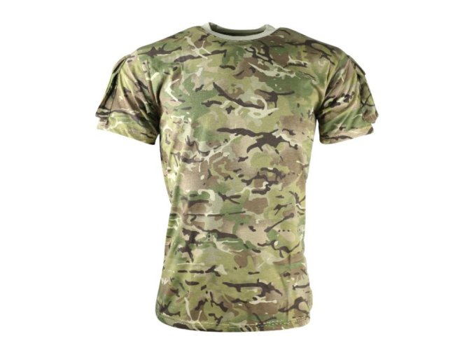 Triko TACTICAL VELCRO krátký rukáv BTP