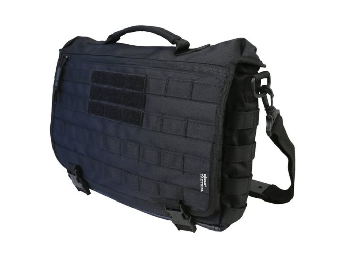 Taška přes rameno MESSENGER střední 20 litrů ČERNÁ