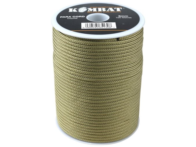 Šňůra PARA CORD ø 3 mm / 100 m COYOTE
