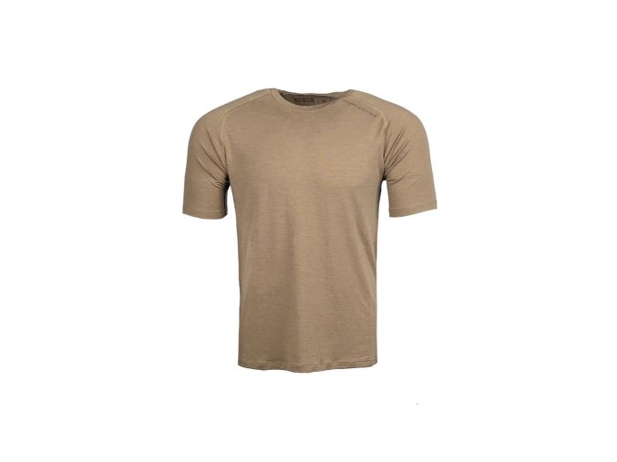 Triko funkční LOCHSA 180 MERINO krátký rukáv DARK EARTH