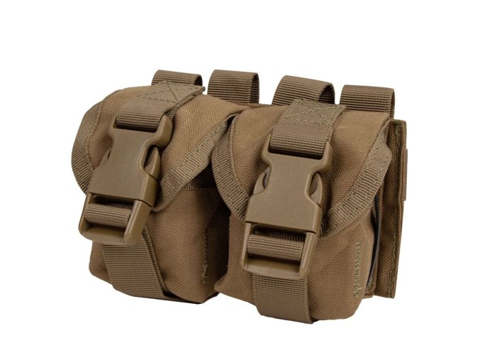 Sumka MOLLE na dva granáty COYOTE BROWN