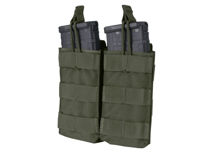 Sumka MOLLE dvojitá na zásobníky 2xM4 otevřená RANGER GREEN