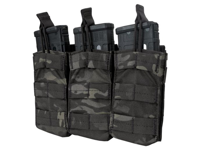 Sumka MOLLE trojitá na zásob. 3xM4 otev. MULTICAM® BLACK