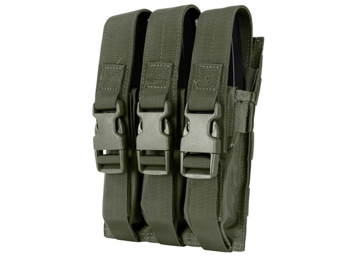 Sumka MOLLE trojitá na zásobníky MP5 RANGER GREEN