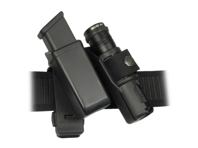 Pouzdro rotační MOLLE pro zásobník 9mm LUGER a svítilnu LH-14