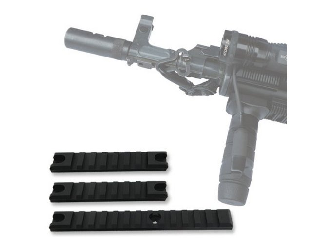 RAIL PICATINNY WEAWER sada 3 kusů /155 mm a 2x98 mm/