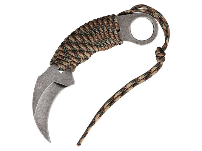Nůž KARAMBIT paracord WOODLAND
