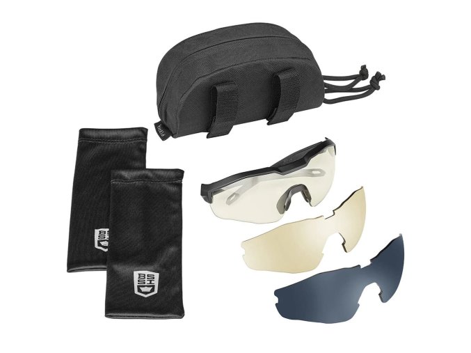 Brýle taktické MY6 EYESHIELD ČERNÝ rám sada 3 skla