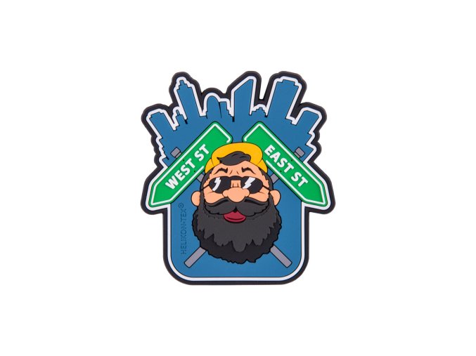 Nášivka Beardman URBAN velcro plastová