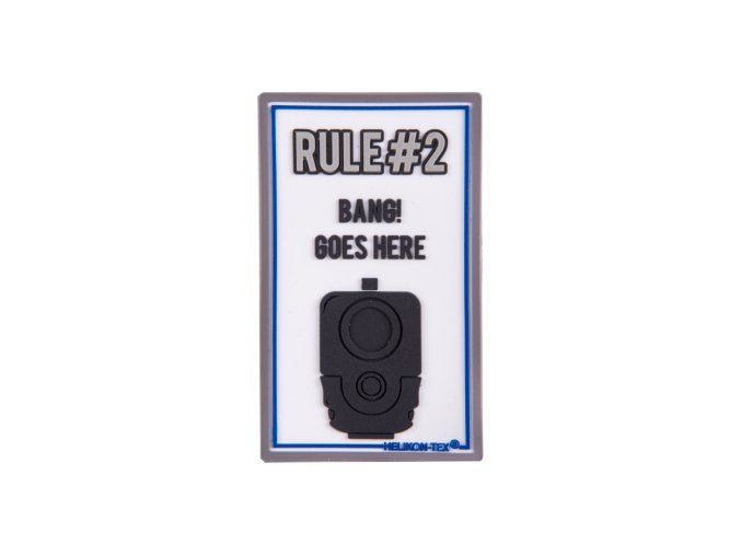 Nášivka RULE#2 velcro plastová