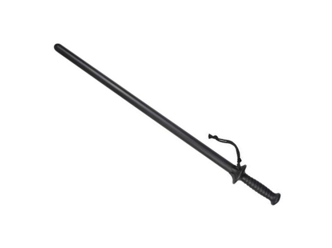 Obušek přímý s ochranným štítem 68 cm ČERNÝ