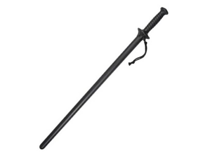 Obušek přímý s ochranným štítem 78 cm ČERNÝ
