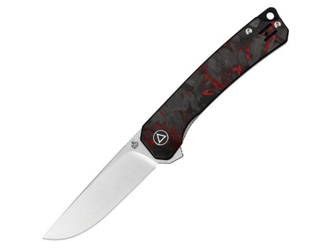 Nůž zavírací OSPREY hladké ostří G10/CF ČERNÝ/ČERVENÝ