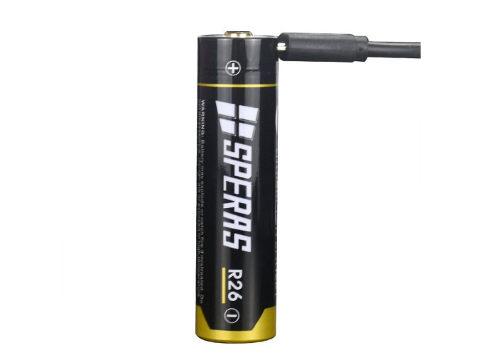 Baterie dobíjecí R26 2600 mAh micro USB typ 18650