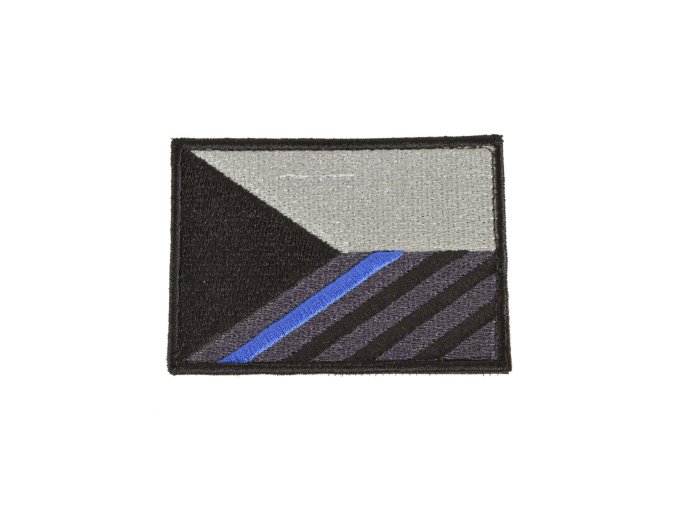 Nášivka vlajka ČR 7,5 x 5,5 cm MODRÝ pruh velcro