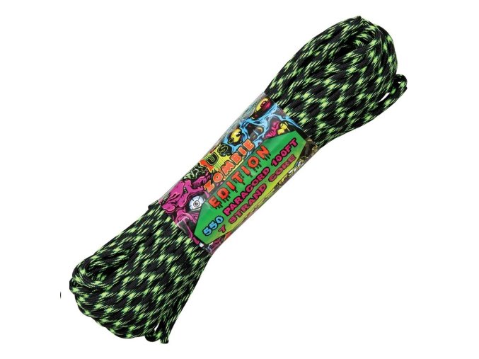 Šňůra PARACORD nylon 550LB ø 4 mm / 30 m Decay Zombie