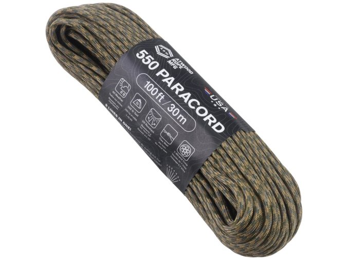 Šňůra PARACORD nylon 550LB ø 4 mm / 30 m Atwood Multicam