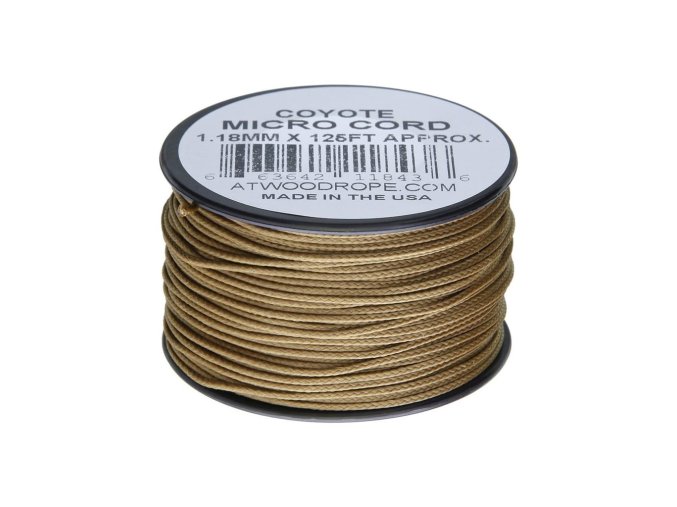 Šňůra MICRO CORD nylon na cívce ø 1,18 mm / 38 m COYOTE