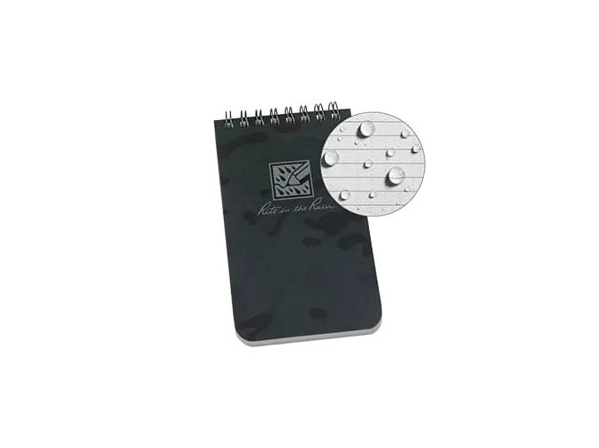 Blok voděodolný TOP-SPIRAL 3x5" notebook malý Night Hawk Camo