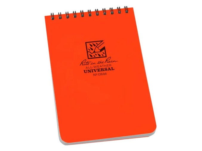Blok voděodolný spirálový Notebook TOP-SPIRAL 4x6" Blaze Orange