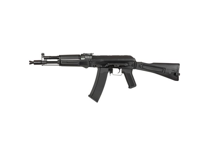Puška airsoft AEG AK-105 (SA-J09) ocelové tělo ČERNÁ