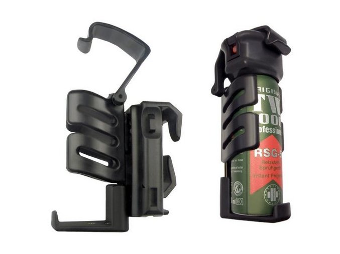 Pouzdro pro obranný sprej 50, 63 ml rotační ČERNÉ