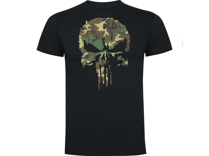 Triko PUNISHER krátký rukáv WOODLAND