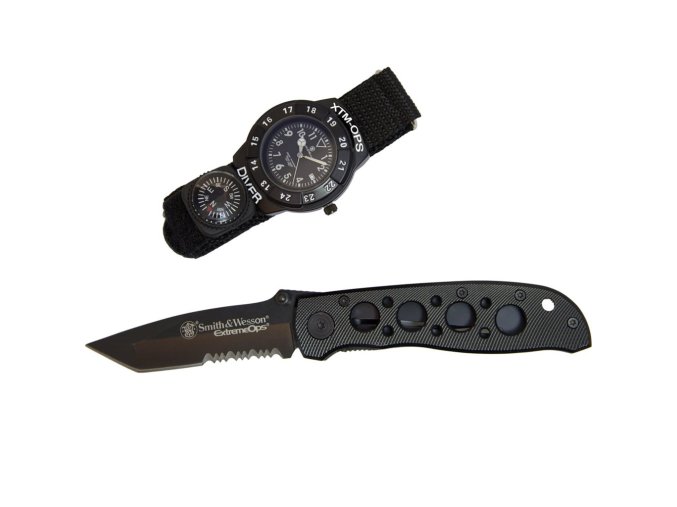 Dárkový Set EXTREME OPS COMBO zavírací nůž + hodinky