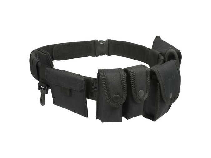 Opasek SECURITY VIPER s 6 pouzdry ČERNÝ