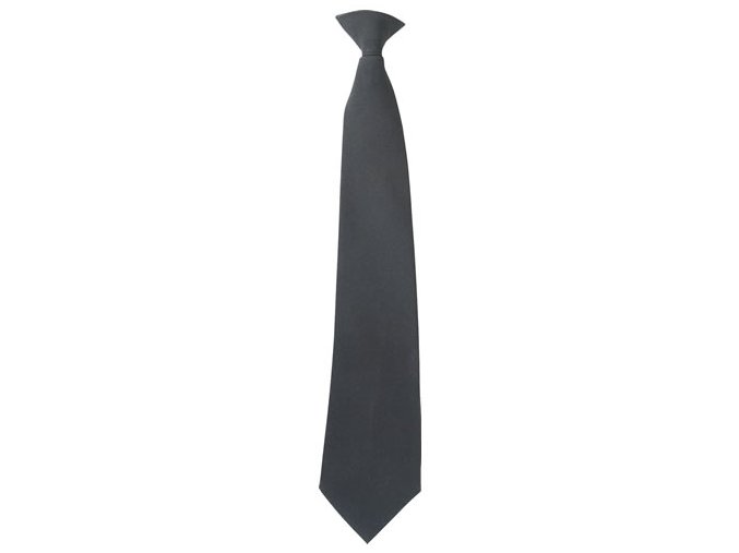 Kravata SECURITY Clip-on ČERNÁ