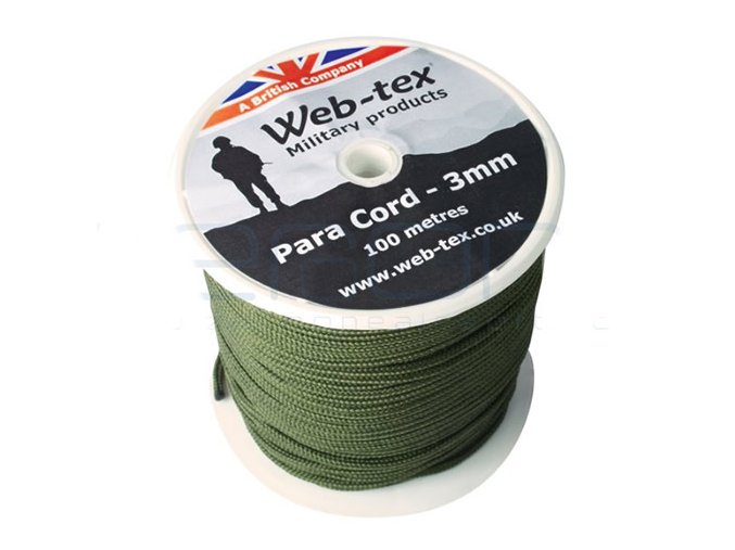 Šňůra PARA ø 3 mm / 100 m ZELENÁ