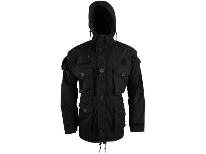 Bunda dlouhá SMOCK SAS-style ČERNÁ