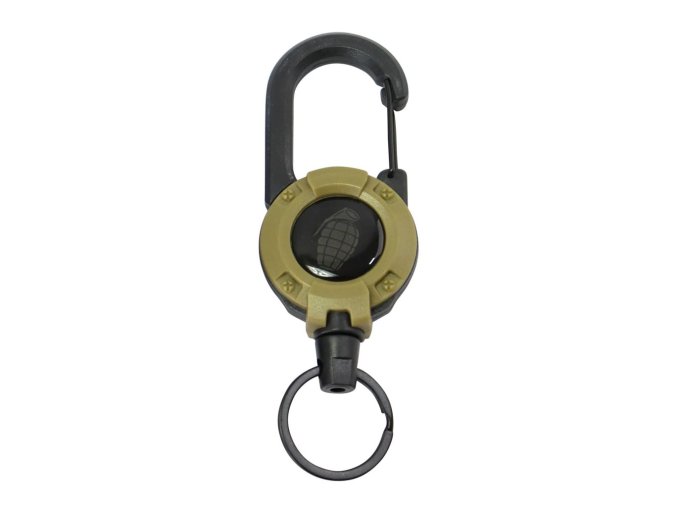 Klíčenka HEAVY DUTY s navijákem a karabinou COYOTE