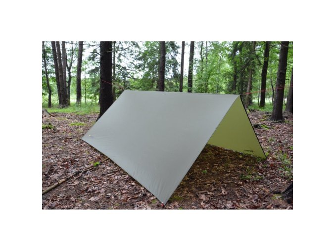 Plachta nylonová lehká 3x3m SHELTER ZELENÁ