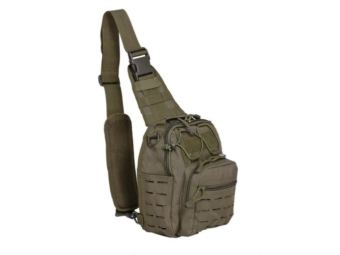 Batoh LC-B55 LASER MOLLE malý přes jedno rameno ZELENÝ