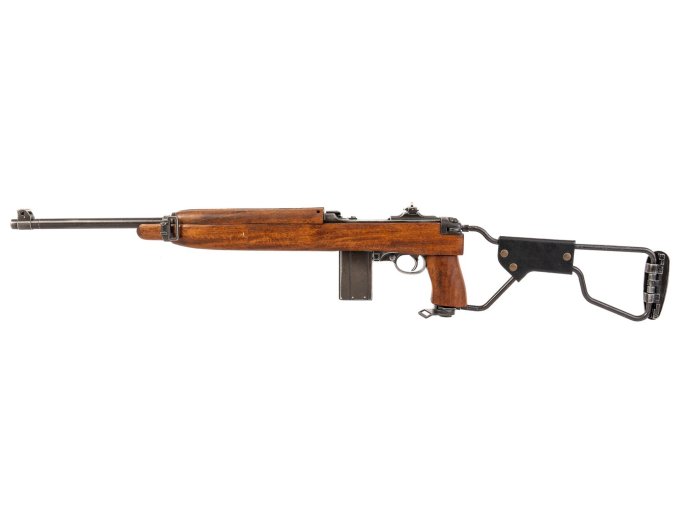 Replika puška USM1 A1 Carbine Paratrooper, Worn, USA 1942