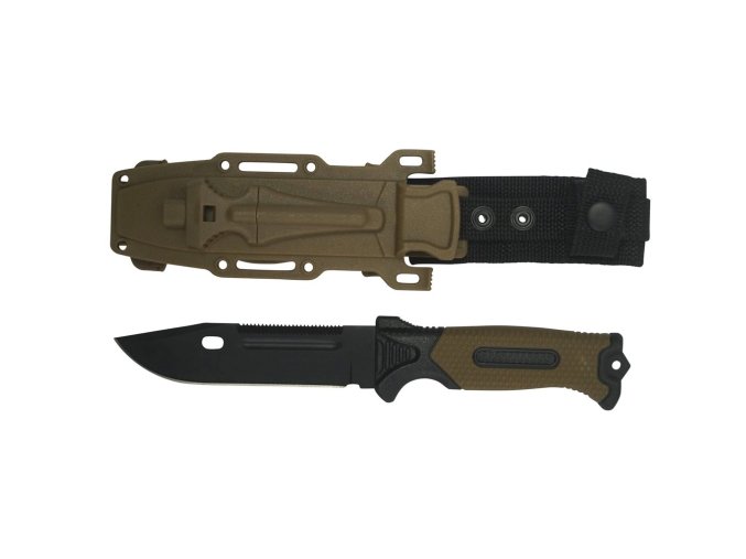 Nůž s pevnou čepelí ADVENTURE BUSHCRAFT s křesadlem