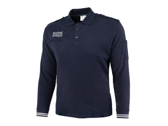 Polokošile s dlouhým rukávem MARINE NATIONALE MODRÁ