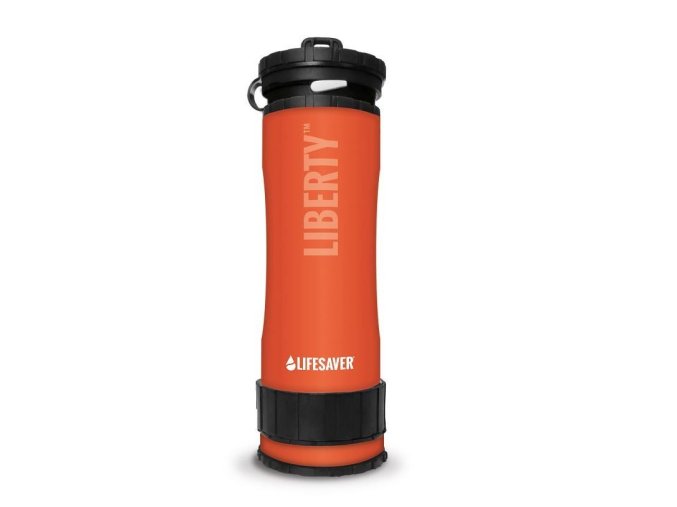 Láhev filtrační LIFESAVER LIBERTY ORANŽOVÁ