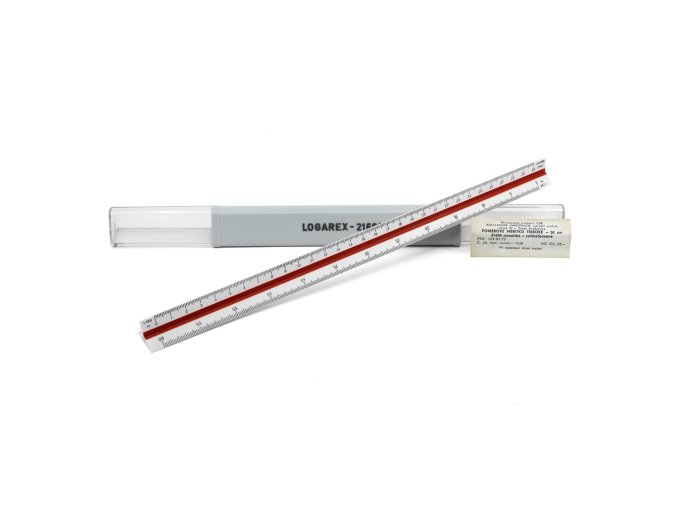 Pravítko poměrové měřítko tříboké 30cm LOGAREX 21602