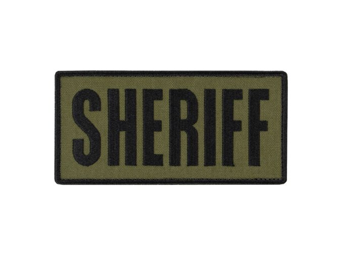 Nášivka SHERIFF 15,2 x 7,6 cm ČERNÁ