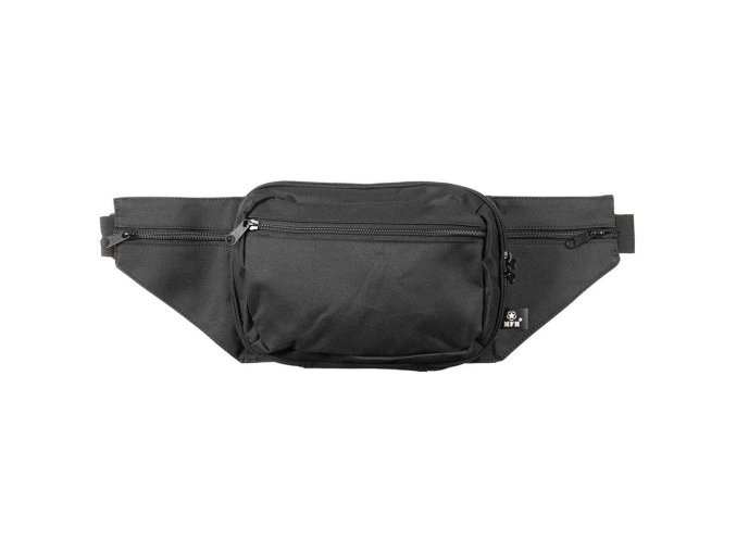 Ledvinka SECURITY s pouzdrem na pistol ČERNÁ