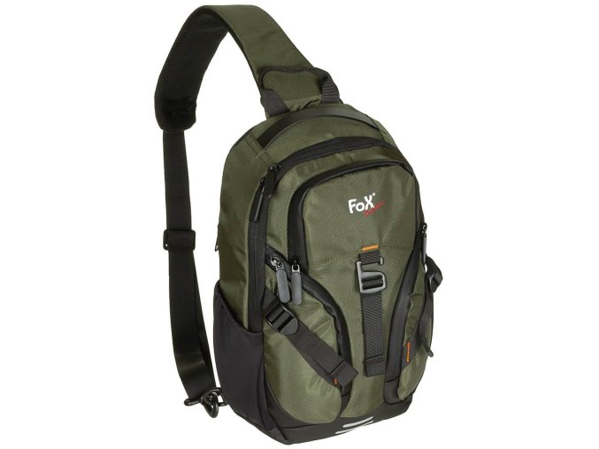 Batoh TRAVEL SLING přes jedno rameno ZELENÝ