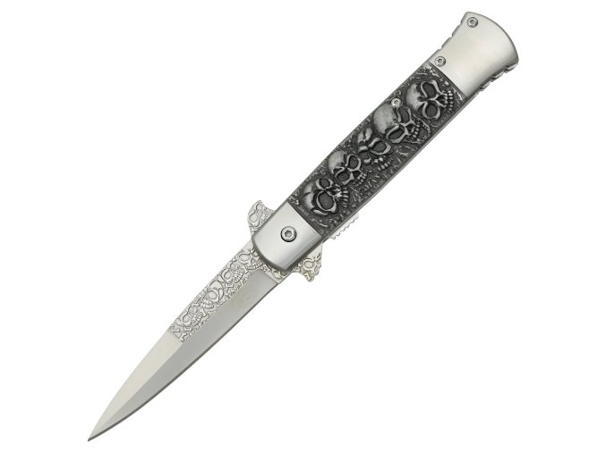 Nůž SCK Stiletto Skulls black