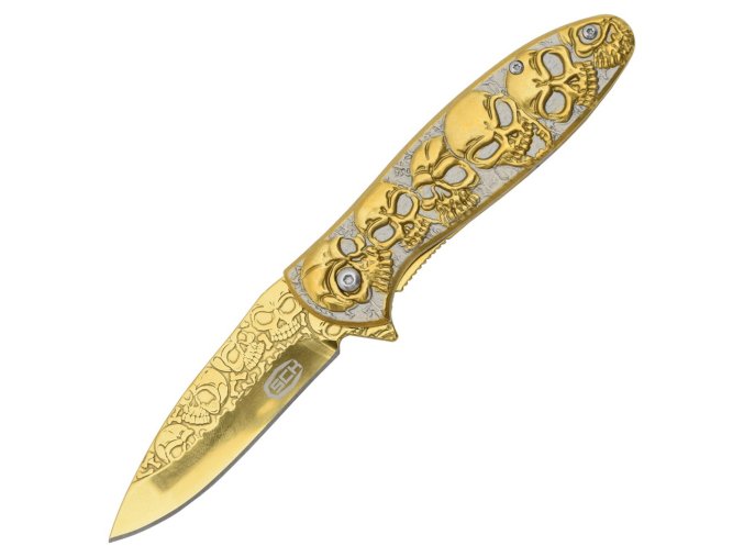 Nůž SCK Gold Skulls