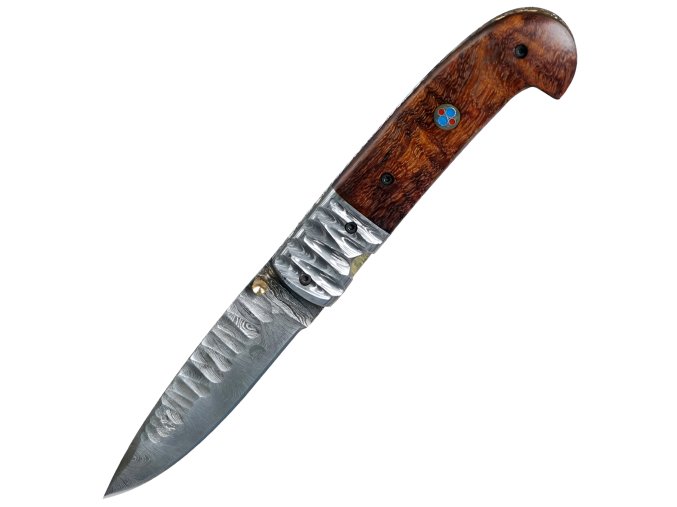 Nůž Dellinger Damascus Sentinell 2 Sisso Wood