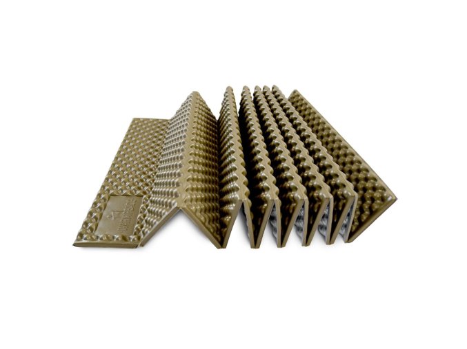 Karimatka skládací pěnová CIRRUS Regular khaki/alu s obalem