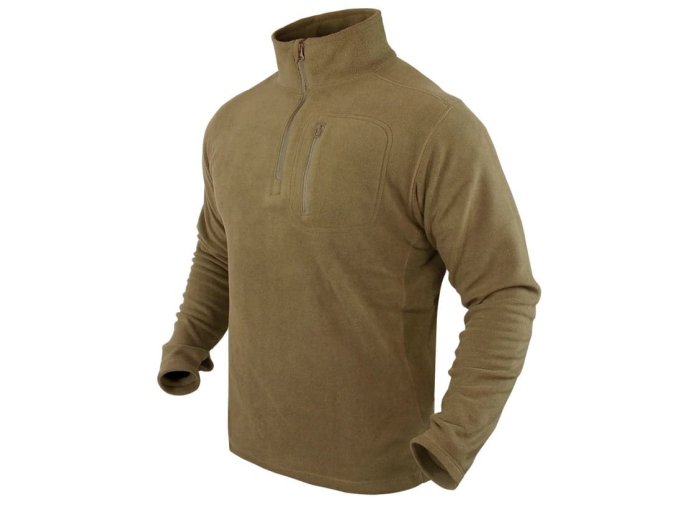 Mikina CONDOR 1/4 ZIP FLEECE COYOTE BROWN